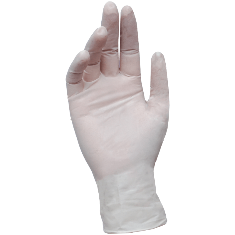 Manusi latex nepudrate S albe pentru examinare Dermagel Coated Mercator